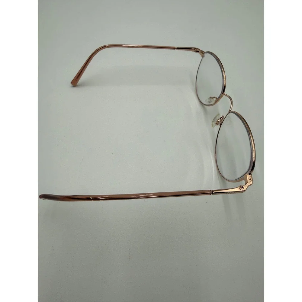 Elle Eyeglasses Women 51-19-140 Rose Gold Excellent Oval Metal Frames EL13467